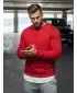 Мъжки суичър DSTREET BX3867 ЧЕРВЕНО