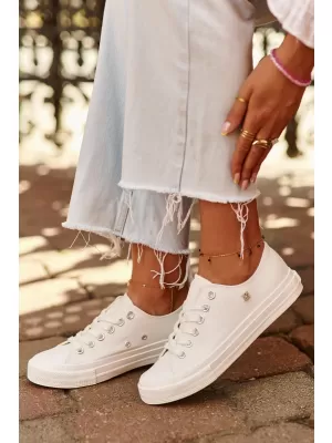 Дамски маратонки BIG STAR NN274285 WHITE Big Star Shoes