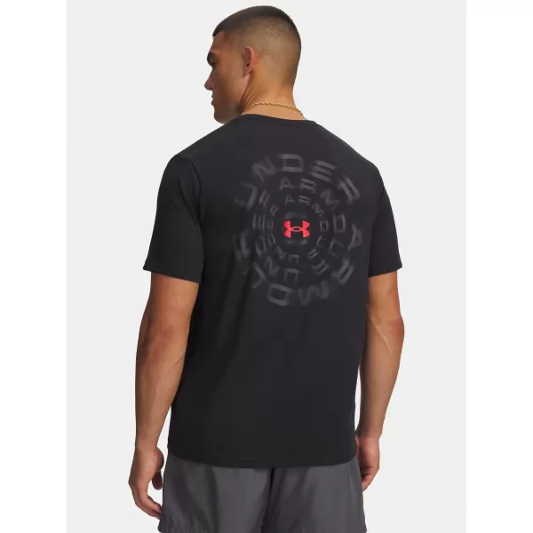  Мъжка тениска UNDER ARMOUR M BLUR WM SS 6009248-001 ЧЕРЕН 