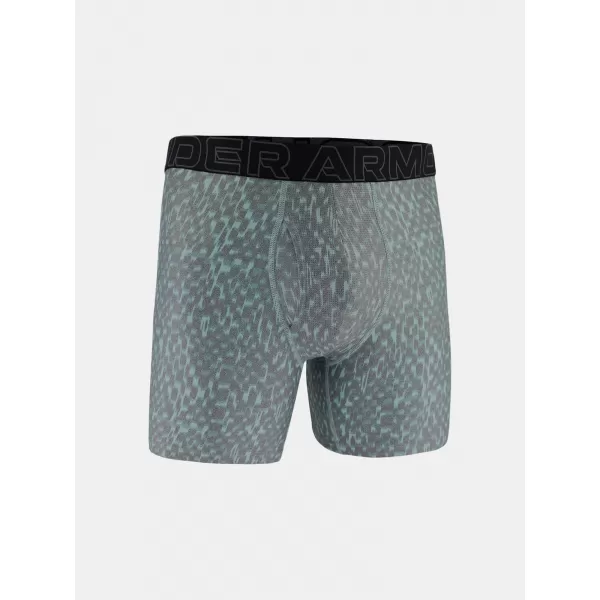  Мъжки боксерки UNDER ARMOUR UA PERFORMANCE TECH - PRINT 6IN - 1PK 1383875-477 СИНЬО 