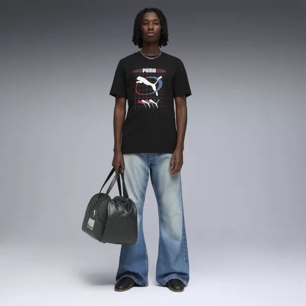  Мъжка тениска PUMA GRAPHIC TEE 691786_01 ПУМА ЧЕРНА 