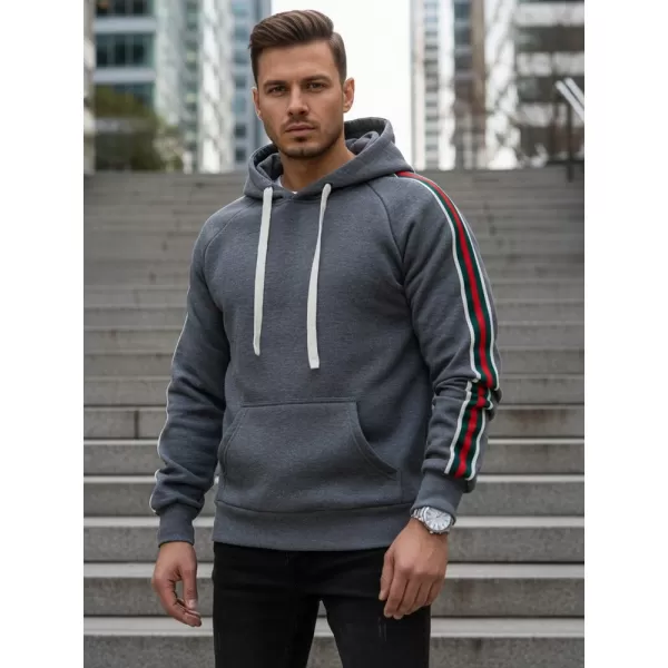  Мъжки суичър DSTREET BX5938 СИВО 