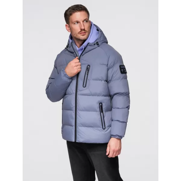  Мъжко яке OMBRE OM-JAHP-0302 ИЗГАСНА ЛИЛАВО 