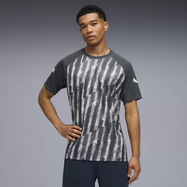 Мъжка функционална тениска PUMA INDIVIDUALLIGA GRAPH JERSEY 660578_02 МИНЕРАЛ КОБАЛТ/ВАПОР СИВО 