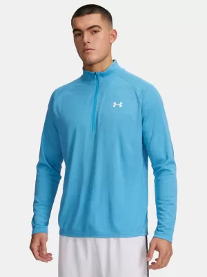 Мъжка тениска UNDER ARMOUR UA TECH TEXTURED 1/2 ZIP 1382797-453 СИНЬО