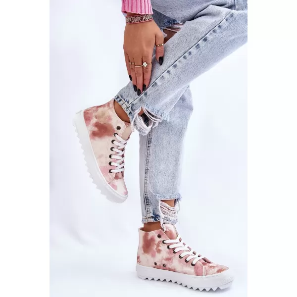  Дамски маратонки BIG STAR LL274048 BEIGE/NUDE Big Star Shoes 