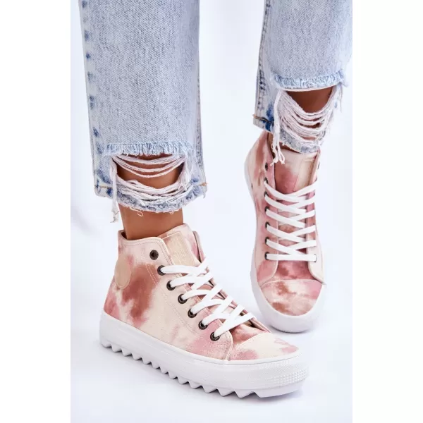  Дамски маратонки BIG STAR LL274048 BEIGE/NUDE Big Star Shoes 
