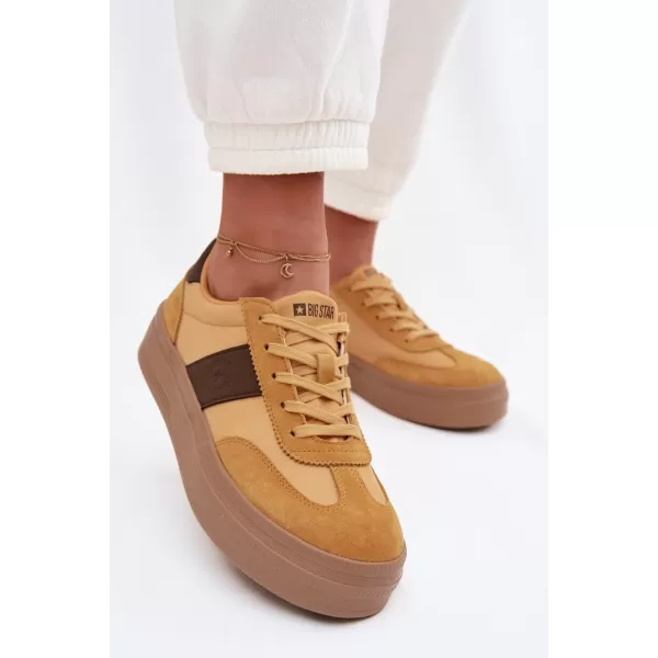  Дамски маратонки BIG STAR TT274166 YELLOW Big Star Shoes 