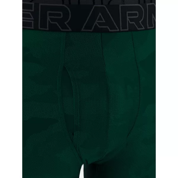  Мъжки боксерки UNDER ARMOUR UA PERFORMANCE TECH - PRINT 6IN - 1PK 1383875-338 ЗЕЛЕНО 