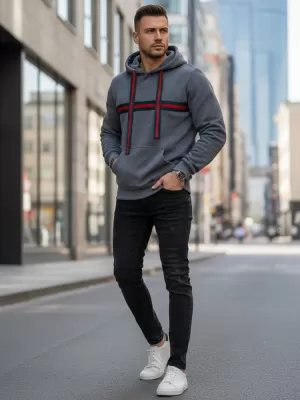 Мъжки суичър DSTREET BX5937 СИВО