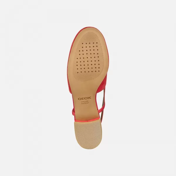  Дамски балерини GEOX VIRNILISA B G012911 ЧЕРВЕНО 