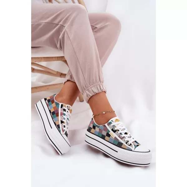 Дамски кецове LEE COOPER LCW-25-31-3441L ЧЕРЕН 