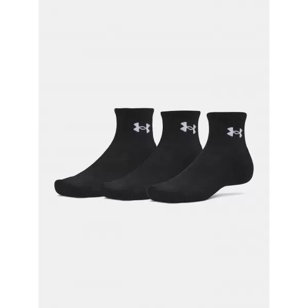  Чорапи UNDER ARMOUR PERFORMANCE COTTON 3P QTR 6009686-008 ЧЕРЕН 