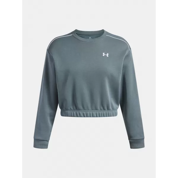  Дамски суичър UNDER ARMOUR UA RIVAL FLEECE PIPED CREW 6007035-587 СИНЬО 