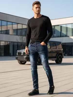 Мъжки панталон DSTREET UX3804 СИНЬО