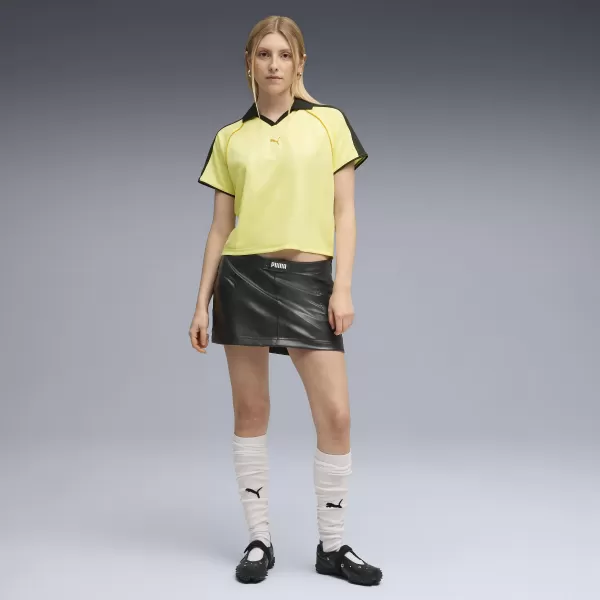  Дамска функционална тениска PUMA T7 RELAXED FOOTBALL JERSEY 632157-35 ЗЛАТНА ЛУНА 