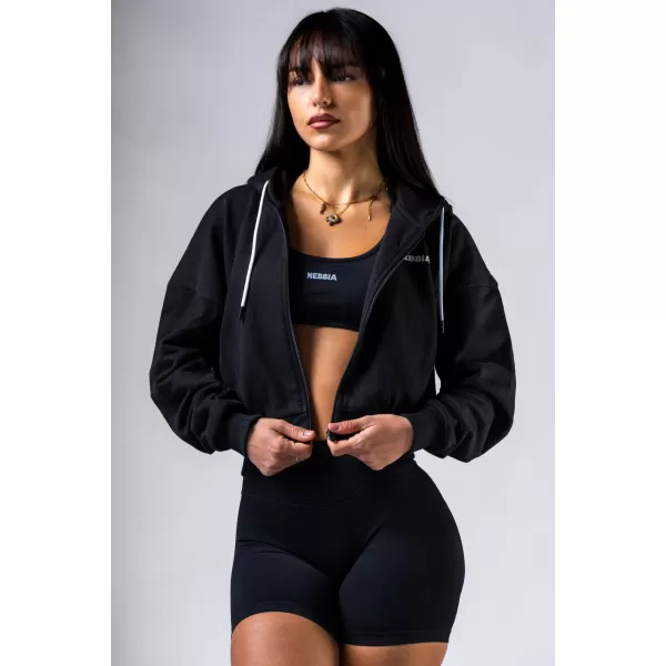  Суичър с цип POWER 895 BLACK Nebbia 