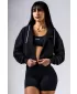 Суичър с цип POWER 895 BLACK Nebbia