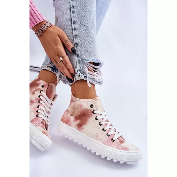  Дамски маратонки BIG STAR LL274048 BEIGE/NUDE Big Star Shoes 