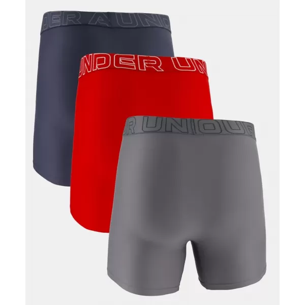  Мъжки шорти UNDER ARMOUR PERFORMANCE TECH-SOLID 6IN-3PK 1383878-044 ČERNÁ СИНЬО 