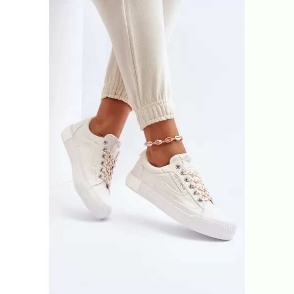 Дамски кецове LEE COOPER LCW-24-31-2170 БЯЛО 