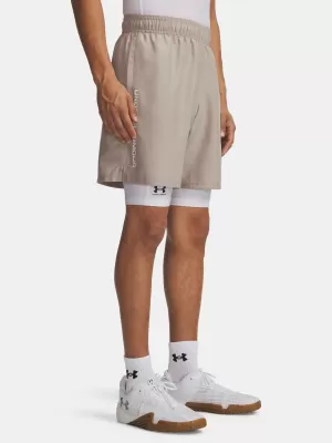 Мъжки шорти UNDER ARMOUR UA TECH WOVEN WORDMARK SHORT 1383356-203 КАФЯВО