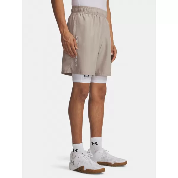  Мъжки шорти UNDER ARMOUR UA TECH WOVEN WORDMARK SHORT 1383356-203 КАФЯВО 