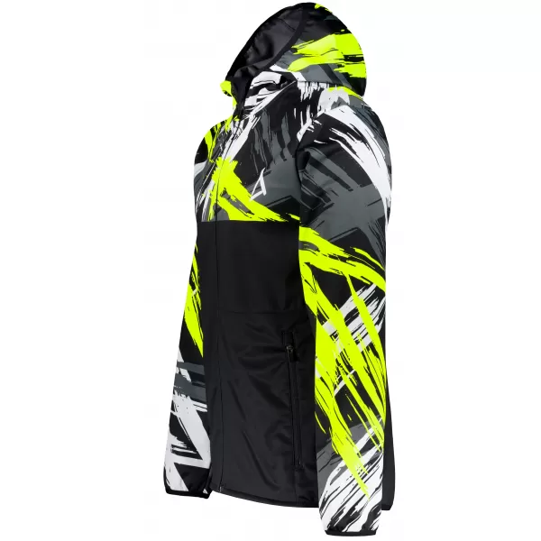  Мъжко първокласно яке софтшел ALTISPORT VOJ/ALM039JACK01 ЧЕРНО И ЖЪЛТО 
