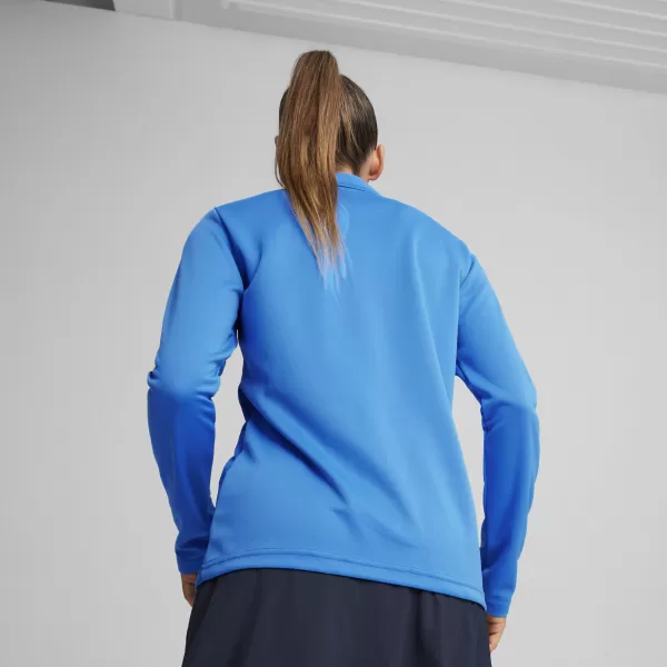  Дамска тениска PUMA TEAMGOAL TRAINING 1/4 ZIP WM 658631-02 E.BLU.LEMON/WHITE/TEAM ROYAL 