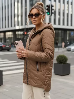 Дамско яке DSTREET TY5608 КАФЯВО
