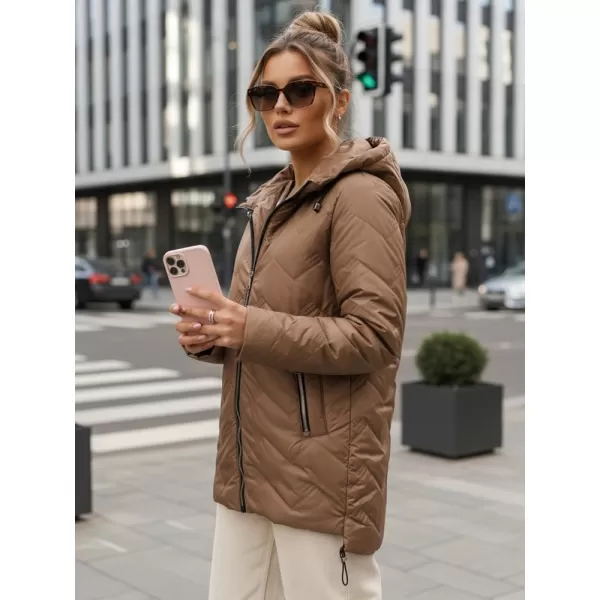  Дамско яке DSTREET TY5608 КАФЯВО 