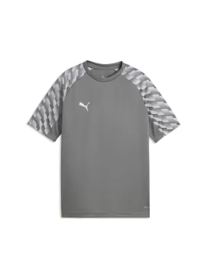 Детска тениска PUMA TEAMLIGA26 JERSEY JR 659723_13 FLAT MEDIUM GRAY/ ПЛОСКО СРЕДНО СИВО/ПУМА БЯЛО