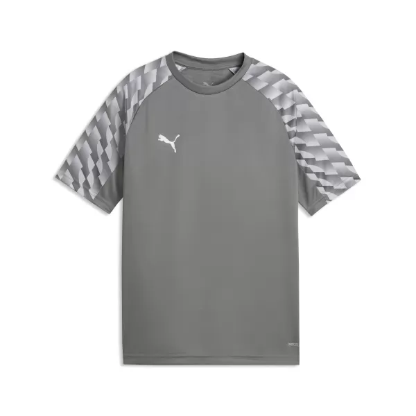  Детска тениска PUMA TEAMLIGA26 JERSEY JR 659723_13 FLAT MEDIUM GRAY/ ПЛОСКО СРЕДНО СИВО/ПУМА БЯЛО 