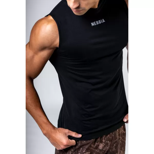  Безшевна тениска без ръкави POWER 899 BLACK Nebbia 