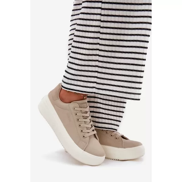  Дамски маратонки BIG STAR RR274465 BEIGE Big Star Shoes 