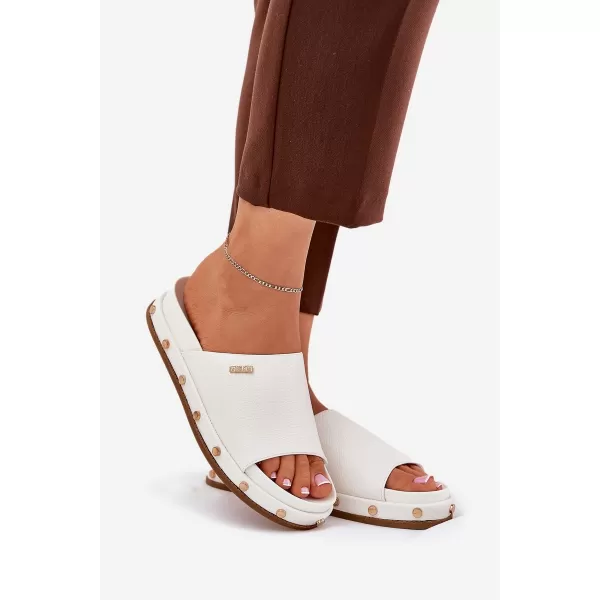  Дамски чехли BIG STAR RR274216 WHITE Big Star Shoes 