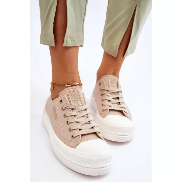  Дамски маратонки BIG STAR LL274969 BEIGE Big Star Shoes 