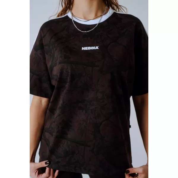  Тениска със свободна кройка POWER 894 DARK BROWN CAMO Nebbia 