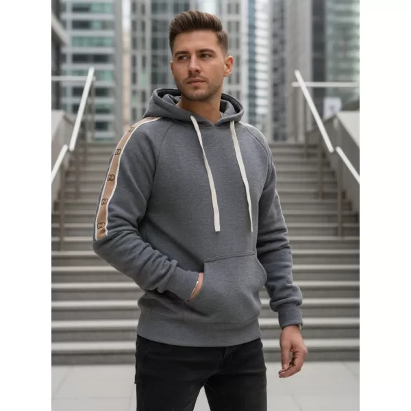  Мъжки суичър DSTREET BX5945 СИВО 