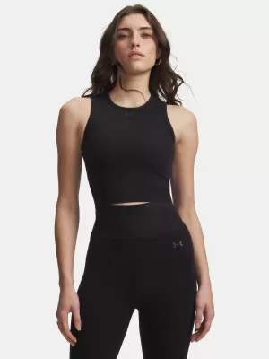 Дамски потник UNDER ARMOUR SEAMLESS COTTON HAND TANK 6011132-008 ЧЕРЕН