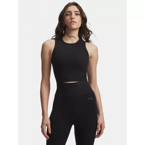  Дамски потник UNDER ARMOUR SEAMLESS COTTON HAND TANK 6011132-008 ЧЕРЕН 