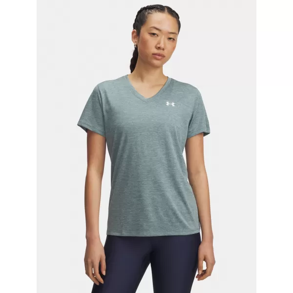  Дамска тениска UNDER ARMOUR TECH SSV- TWIST 1384227-587 СИНЬО 