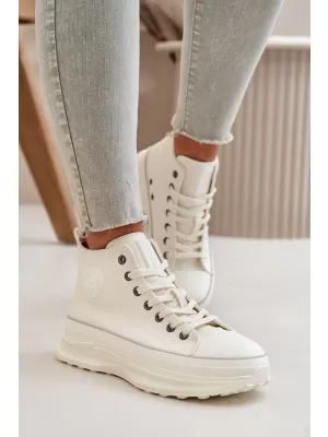 Дамски маратонки BIG STAR OO274064 WHITE Big Star Shoes