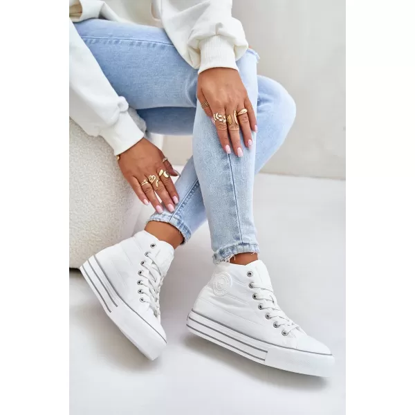 Дамски маратонки BIG STAR OO274A473 WHITE Big Star Shoes 