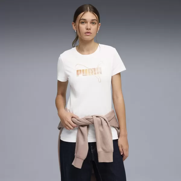  Дамска тениска PUMA ESS LOGO LAB TEE 691824_02 БЯЛА ПУМА 