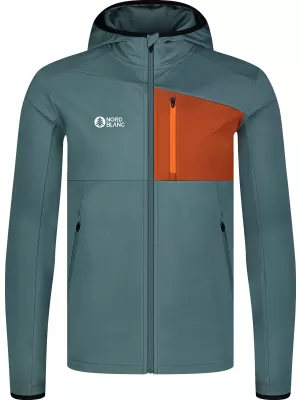Мъжки суичър powerfleece NORDBLANC BRACKEN NBWFM8286 ТЪМНО ЗЕЛЕНО