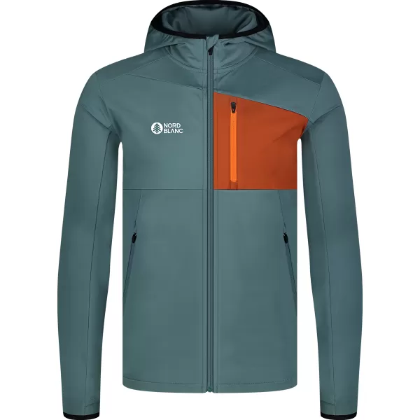  Мъжки суичър powerfleece NORDBLANC BRACKEN NBWFM8286 ТЪМНО ЗЕЛЕНО 