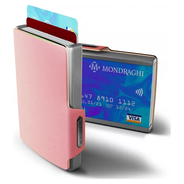 Портфейл MONDRAGHI SAFFIANO РОЗОВО 