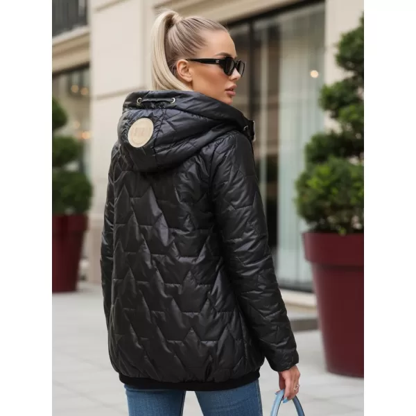  Дамско яке DSTREET TY5546 ЧЕРЕН 
