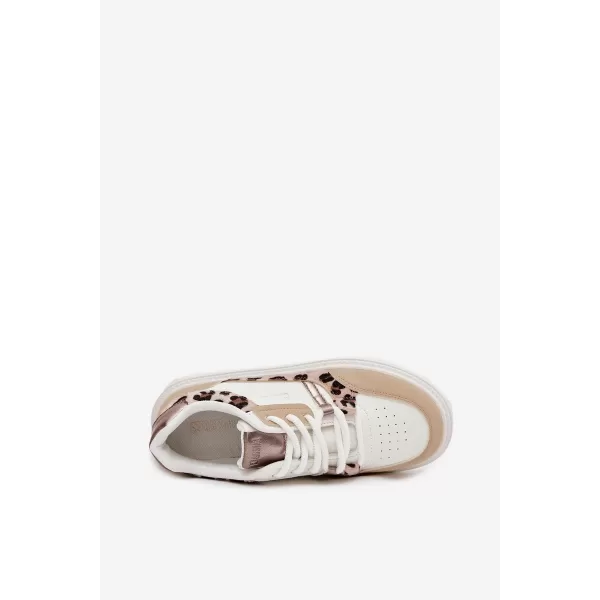  Дамски маратонки BIG STAR SS274357 WHITE/BEIGE Big Star Shoes 